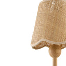 Contract furniture - Seagrass Shade Rubberwood Table Lamp - www.oroatrade.com