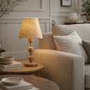 Contract furniture - Seagrass Shade Rubberwood Table Lamp - www.oroatrade.com