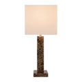 Hospitality furniture - Square Brush Marble Table Lamp - www.oroatrade.com