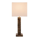 Hospitality furniture - Square Brush Marble Table Lamp - www.oroatrade.com
