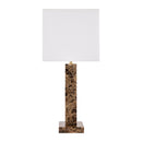 Hospitality furniture - Square Brush Marble Table Lamp - www.oroatrade.com