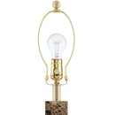 Hospitality furniture - Square Brush Marble Table Lamp - www.oroatrade.com