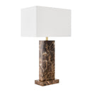 Hospitality furniture - Rectangular Brushed Marble Table Lamp - www.oroatrade.com