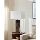 Hospitality furniture - Rectangular Brushed Marble Table Lamp - www.oroatrade.com