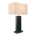 Hospitality furniture - Rectangular Brushed Marble Table Lamp - www.oroatrade.com