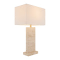 Hospitality furniture - Rectangular Brushed Marble Table Lamp - www.oroatrade.com