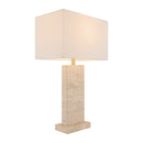 Hospitality furniture - Rectangular Brushed Marble Table Lamp - www.oroatrade.com
