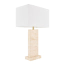 Hospitality furniture - Rectangular Brushed Marble Table Lamp - www.oroatrade.com