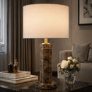 Hospitality furniture - Brushed Marble Tube Table Lamp - www.oroatrade.com