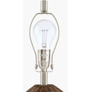 Contract furniture - Painted Brown Rattan Table Lamp - www.oroatrade.com