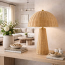 Contract furniture - Dome Rattan Accent Table Lamp - www.oroatrade.com