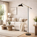 Contract furniture - Black Metal Accent Floor Lamp - www.oroatrade.com