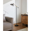 Contract furniture - Black Metal Accent Floor Lamp - www.oroatrade.com