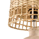 Modern European furniture -  Woven Seagrass Ceramic Table Lamps (2) - www.oroatrade.com