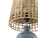 Modern European furniture -  Woven Seagrass Ceramic Table Lamps (2) - www.oroatrade.com