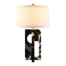Hospitality furniture - Geometrical Black Marble Table Lamp - www.oroatrade.com
