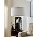 Hospitality furniture - Geometrical Black Marble Table Lamp - www.oroatrade.com