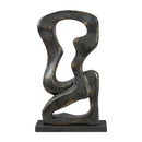 Modern European furniture - Antiqued Iron Decorative Sculpture - www.oroatrade.com
