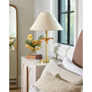 Contract furniture - Beige Linen Empire Table Lamp - www.oroatrade.com