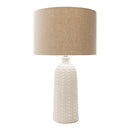 Hospitality furniture - Crackle White Ceramic Table Lamp - www.oroatrade.com