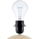 Hospitality furniture - Travertine Pleated Linen Table Lamp - www.oroatrade.com