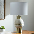 Modern European furniture - Textured Stacked Base Table Lamp - www.oroatrade.com