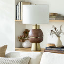 Modern European furniture - Stacked Base Accent Table Lamp - www.oroatrade.com