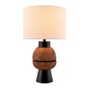 Contract furniture - Brown Stacked Base Table Lamp - www.oroatrade.com