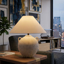 Contract furniture - Glazed Brown Ceramic Table Lamp - www.oroatrade.com