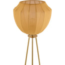 Hospitality furniture - Yellow Linen Tripod Floor Lamp - www.oroatrade.com