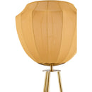 Hospitality furniture - Yellow Linen Tripod Floor Lamp - www.oroatrade.com