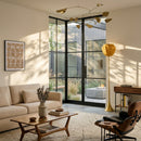 Hospitality furniture - Yellow Linen Accent Floor Lamp - www.oroatrade.com