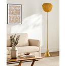 Hospitality furniture - Yellow Linen Accent Floor Lamp - www.oroatrade.com