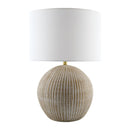 Hospitality furniture - Rounded Carved Ceramic Table Lamp - www.oroatrade.com
