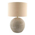 Hospitality furniture - Rounded Carved Ceramic Table Lamp - www.oroatrade.com