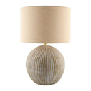 Hospitality furniture - Rounded Carved Ceramic Table Lamp - www.oroatrade.com