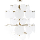 Modern European furniture - White Glass Plates Chandelier - www.oroatrade.com