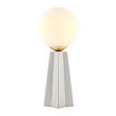 Hospitality furniture - White Glass Globe Table Lamp - www.oroatrade.com