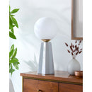 Hospitality furniture - White Glass Globe Table Lamp - www.oroatrade.com