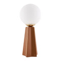 Hospitality furniture - White Glass Globe Table Lamp - www.oroatrade.com
