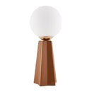 Hospitality furniture - White Glass Globe Table Lamp - www.oroatrade.com