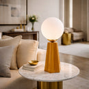 Hospitality furniture - White Glass Globe Table Lamp - www.oroatrade.com