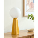 Hospitality furniture - White Glass Globe Table Lamp - www.oroatrade.com
