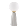 Hospitality furniture - White Glass Globe Table Lamp - www.oroatrade.com