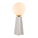 Hospitality furniture - White Glass Globe Table Lamp - www.oroatrade.com