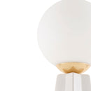 Hospitality furniture - White Glass Globe Table Lamp - www.oroatrade.com