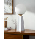 Hospitality furniture - White Glass Globe Table Lamp - www.oroatrade.com