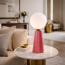 Hospitality furniture - White Glass Globe Table Lamp - www.oroatrade.com