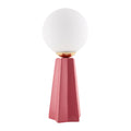 Hospitality furniture - White Glass Globe Table Lamp - www.oroatrade.com
