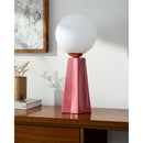 Hospitality furniture - White Glass Globe Table Lamp - www.oroatrade.com
